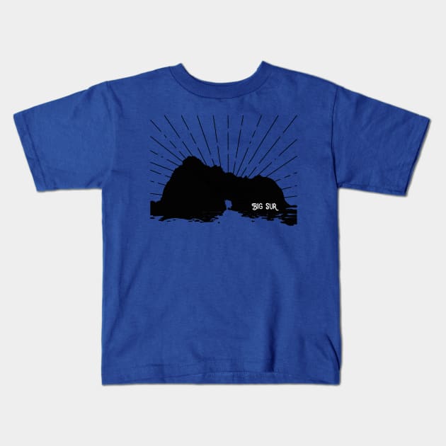 Big Sur Pfeiffer Beach Kids T-Shirt by Big Sur California 